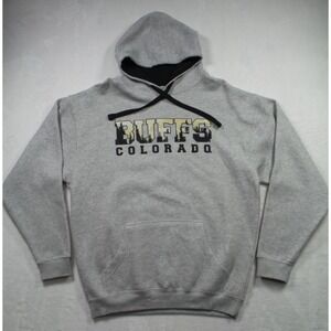 University of Colorado Buffaloes Sweatshirt Mens Large Grey Hoodie Pullover NWT